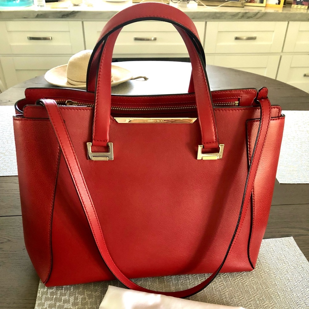 Jimmy Choo Red Tote